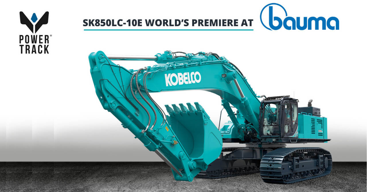 SK850LC-10E: Kobelco präsentiert seinen neuen Bagger, den größten in Europa.