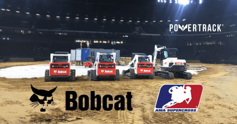 Bobcat im Dienste von JLFO für die größte europäische Supercross-Strecke